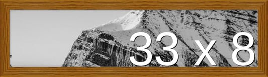 Frame It Easy 33 x 8 Hazel Wood Frame (Derby)