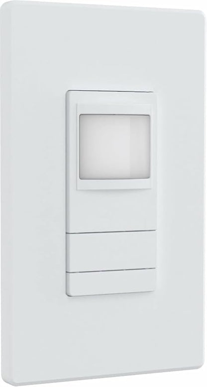 Lithonia Lighting SensorSwitch Wall Mount Motion Sensor Switch, Passive Infrared Wall Switch and Occupancy Sensor, WSXA Series, Single Relay, White (WSXA WH)