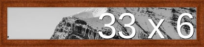 Frame It Easy 33 x 6 Russet Wood Frame (Derby)