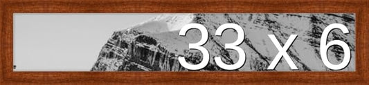 Frame It Easy 33 x 6 Russet Wood Frame (Derby)