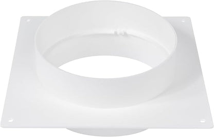 5" Inch Duct Connector Flange - Plastic Straight Pipe Flange for Heating Cooling - Inlet Outlet Ventilation System - Ducting Coupling Wall Plate - Assembly Joint (125mm)