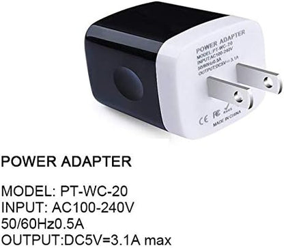 Wall Charger Adapter,USB Cubes,Sicodo 3Pack Universal Travel 3.1A 3 Muti Port Plug Charging Block Compatible with iPhone 16,15,14,13,12,SE 2020,11,X,Plus,Samsung GalaxyS24,S23,S22,S21,S20Ultra,Plus,LG