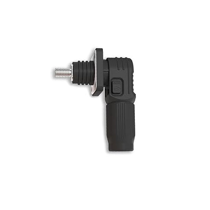 250A Battery Energy Storage Connector, 70mm² High Current Connectors IP67 Waterproof Stud Wiring Power Adapter Quick Plug Terminal Right Angle Plug and Socket (1500V Black)