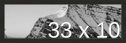 Frame It Easy 33 x 10 Coffee Wood Frame (Derby)