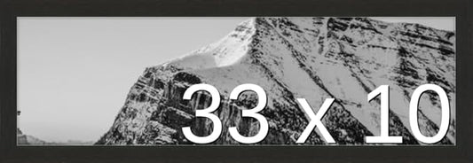 Frame It Easy 33 x 10 Coffee Wood Frame (Derby)