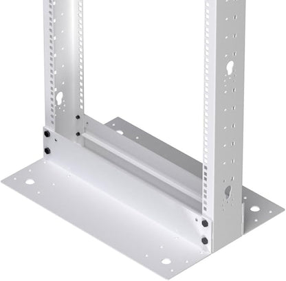 NavePoint 25U 2 Post Rack Open Frame Server Rack for 19 Inch Equipment, AV, Networking, Data & IT Devices, 2-Post Rack 25U 881lbs Weight Capacity, White