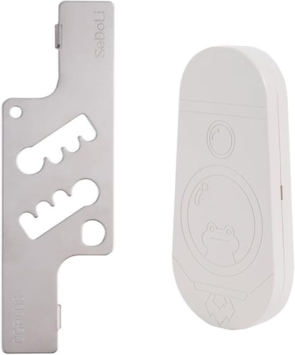 CGPLUS Security Door Stopper SEDOLI for Safe Stay, Home, Travel (Mute, Ivory)