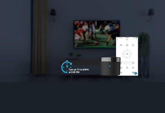 BroadLink RM4 Mini IR Universal Remote Control (2.4 GHz Wi-Fi Only), Smart Home Automation Wi-Fi Infrared Blaster for TV, AC, STB Audio, Works with Alexa, Google Home, IFTTT