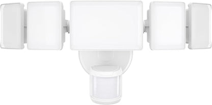 Olafus 130W Motion Sensor Outdoor Lights, 13000LM 6500K Daylight Flood Lights Outdoor Motion Sensor, Dusk to Dawn Outdoor Lighting, IP65 Waterproof Motion Detector Lights for Outside, White