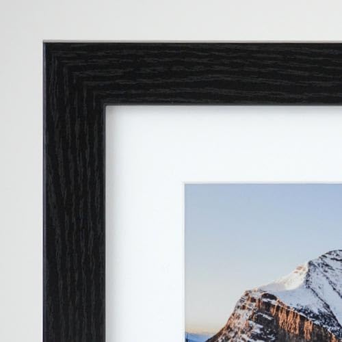 Frame It Easy 33 x 7 Black Grain Wood Frame (Derby)
