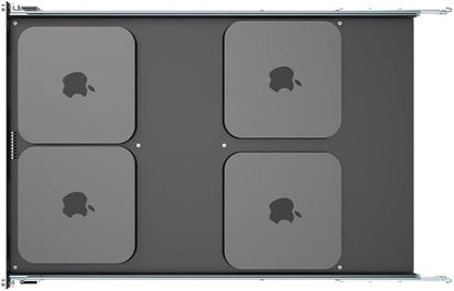 Mac mini Sliding Rack Shelf. Mounts 4 Mac Minis in A 19In Standard Rack.
