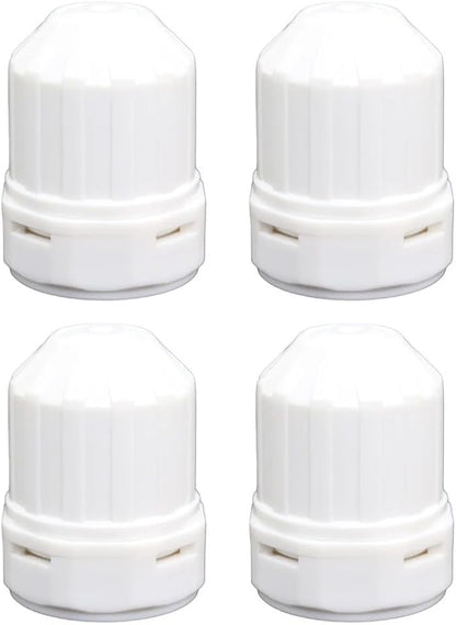 Water Distributor Regulating Cap M30x1.5 Thread for Floor Heating Manifold and Radiator Thermostat 4-Pack Plastic Temperature Control Valve Accessory