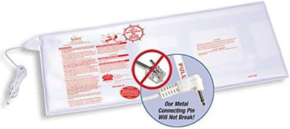 Secure Bed Alarm for Elderly Adults - 12" x 30" Pressure Sensor Pad, 80 dB Caregiver Alert with Holder, 9V Battery - Fall Prevention, Dementia Patient Monitoring, Motion Sensor for Seniors