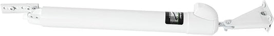 Touch 'n Hold Smooth Door Closer - Single Kit (White) - Standard-Duty Door Closer with Touch-Button Hold Open Feature & Smooth Closing Motion – for (Medium & Lightweight) Storm, Screen Doors.