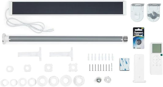 Progressive Automations Electric Roller Shade Motor Replacement Retrofit Kit - Pull Down Motorized Smart Blinds & Shades for Indoor Windows with Remote & Voice Control - Alexa & Google Home Compatible