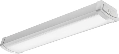 Lithonia Lighting 4 Foot LED Light Fixture, Low-Profile LED Wraparound Flush Mount Ceiling Light, 4000K Cool White, MVOLT, 48-Inch (FMLWL 48 840 ZT MVOLT)