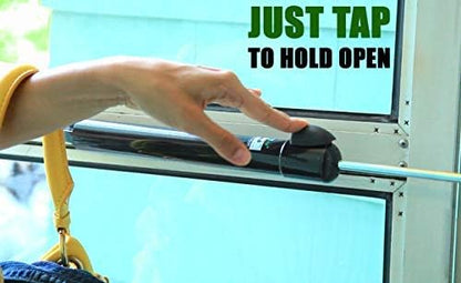 Touch 'n Hold Smooth Dual Door Closer System (Bronze) – Heavy-Duty - Touch-Button Hold Open Feature & Smooth Closing Motion - Storm & Security Door (Medium/Heavy Weight). New Door/Replace Old Unit