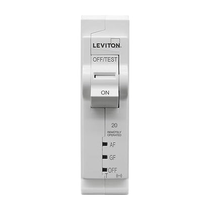 Leviton LB120-DST 2nd Gen Smart Circuit Breaker with Remote Control, Dual Function AFCI/GFCI, 1-Pole 20 Amp, 120-Volt, 10kA Interrupt Rating
