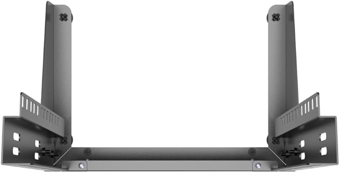 QiaoYoubang 8U Small Desktop Network Rack, 10 inch Mini Open Frame Desktop Cabinet for 10 inch Network, Servers, Audio, Video and Studio Equipment Free Standing Home Office Rack (8U)