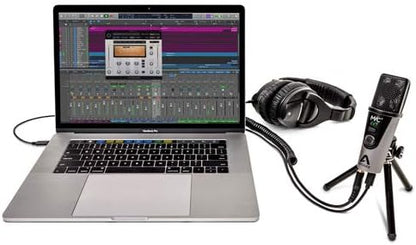 Apogee MiC Plus - Studio Quality USB Microphone with Cardioid Condenser Mic Capsule, Built In Mic Pre-Amp & Zero-Latency Headphone Output