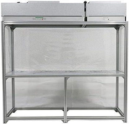 BEILOCKERY 110V Vertical Laminar Dust Free Workshop with HEPA Filter, 70.86"×23.62" Aluminum Air Flow Clean Bench, for Phone Repair Workshop, Laboratory Use