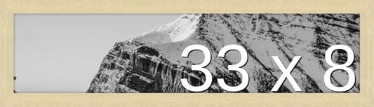 Frame It Easy 33 x 8 Wheat Wood Frame (Derby)