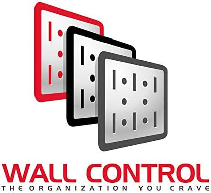 Wall Control Pegboard Organizer 4 ft. Metal Pegboard Standard Tool Storage Kit with Black Toolboard and Red Accessories