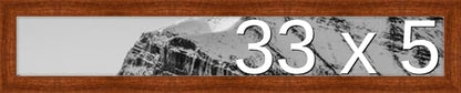 Frame It Easy 33 x 5 Russet Wood Frame (Derby)