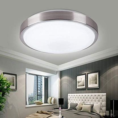 ZHMA 8-Inch LED Ceiling Lights, Flush Mount Lighting Round,5000K Natrual White,12W 880LM 80W Incandescent Equivalent(AC85V-265V),Closet Light,Ceiling Lighting for Kitchen Bathroom Dining Room