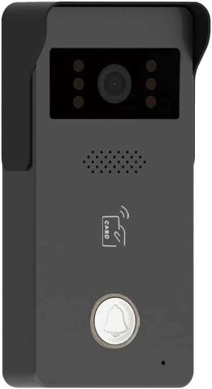 MENGQI-CONTROL LCD Touch Screen Video Intercom Kit Outdoor Camera Monitor Phone App Remote Open