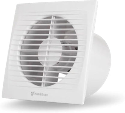 Verizcc Exhaust Fan Extractor, Ventilation Fan Bathroom Garage Exhaust for Kitchen, Bathroom, Bedroom, Low Noise and Energy Saving Waterproof, White
