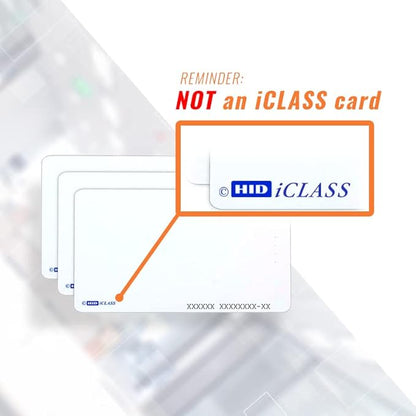 Custom Programmed Door Access Cards Prox - Compatilbe with 26 bit H10301 Format HID 1386 ISOProx II (50)