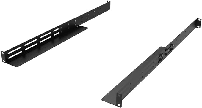 QiaoYoubang 1U Universal Rack Mount Rails- 4-Post Server Rack Shelf Rail 16-29 inches Adjustable Depth for APC HP IBM DELL Compaq