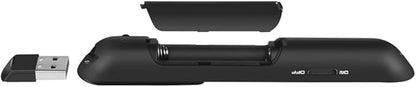 Wireless Presenter, Hyperlink Volume Control Presentation Clicker RF 2.4GHz USB PowerPoint Clicker Presentation Remote Control Pointer Slide Advancer (Black)