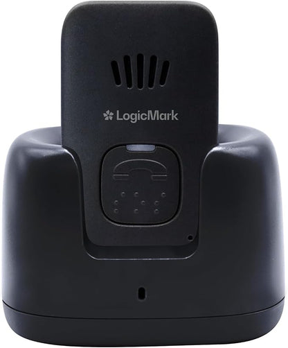 LogicMark Guardian Alert 911 Plus – No Monthly Fees, 2-Way Emergency Pendant for Seniors, with Fall Detection, Water Resistant, Direct 911 Connection Without a Landline