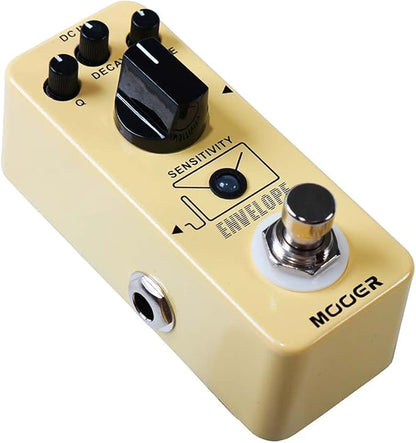MOOER - Analog envelope filter, dynamic automatic Wah pedal, exaggerated funk, subtle and sensual, static frequency filter effects for guitar and bass.