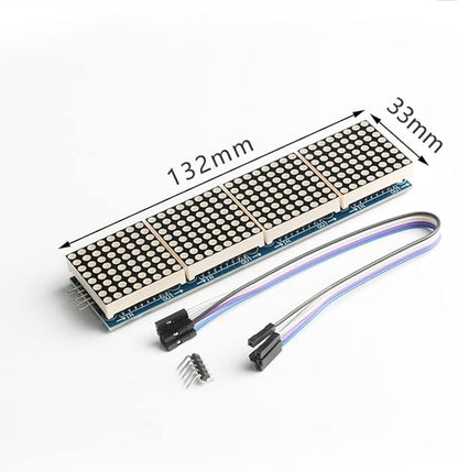 EC Buying MAX7219 Dot Matrix Display - 4 in 1 Integrated Display, SCM Control Drive, LED, Electronic Components, 5V