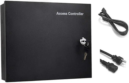 MENGQI-CONTROL 4 Doors RFID/Password Door Lock System Smart Access Control Keyless Entry Systems Keypad Reader Electric Magnetic Lock 110V Power Supply Box (Phone APP Remote Open Door)
