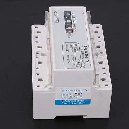 3 Phase Energy Meter Electric Power Meter, 220/380V 20-80A Kilowatt Hour KWH Meter Energy Consumption DIN Track Installation