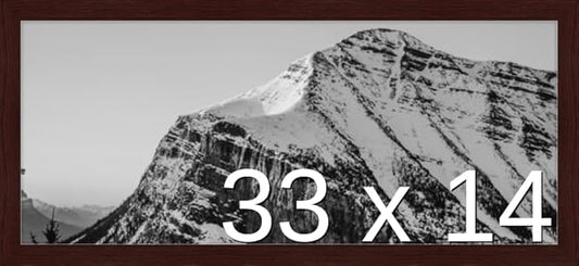 Frame It Easy 33 x 14 Merlot Wood Frame (Derby)