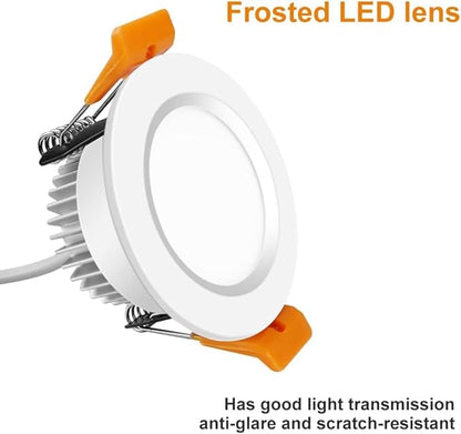 inShareplus 2 Inch LED Recessed Lighting, Downlight Dimmable 3W (35W Equivalent), 5000K Daylight White, CRI80, Recessed Light Fixtures with LED Driver (10 Pack)