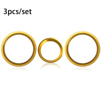 Auovo AC Climate Control Knob Outer Ring Covers Accessories for Subaru Crosstrek 2018-2022 2023 / Impreza 2017-2023 / Forester 2019-2024 Interior Air Condition Switch Control Trim (Gold)