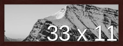 Frame It Easy 33 x 11 Merlot Wood Frame (Derby)