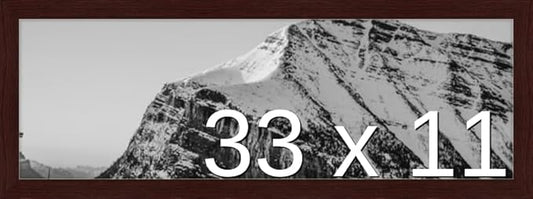 Frame It Easy 33 x 11 Merlot Wood Frame (Derby)