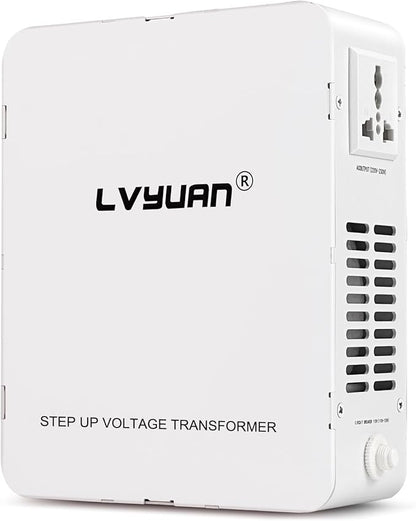 LVYUAN 3000W Watt Voltage Transformer Converter Step Up/Down Converter 110/120 Volt - 220/240 Volt with Circuit Breaker Protection for Euro China Korea Appliances[3 Year Warranty]