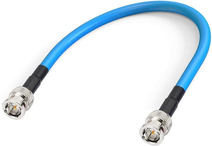 Superbat 3G/6G/12G SDI Cable 1ft BNC Jumper Belden 1694A Cable,Supports HD-SDI/3G-SDI/4K/8K Video,for Cameras Converter,Precision SDI Cord (1Pcs)