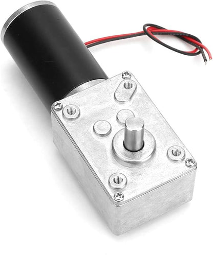 Reversible Gear Motor, 24V 8mm Shaft Gear Motor High Torsion Speed Reduce Electric Motor for Curtain Machine Advertising Equipment Window Opener Smart Device (500RPM)