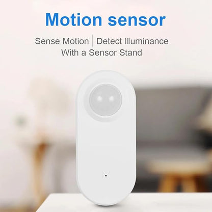 Haozee Smart Motion Sensor, Zigbee PIR Motion Sensor with Illumination, High Sensitivity, Real-time Detection, Zigbee Hub Required, Supports Home Assistant, Zigbee2MQTT