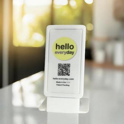 Hello Everyday Home Wellness Monitoring Sensor, Plug-in Activity Tracker, Privacy-First Daily Check-in System, Made in USA