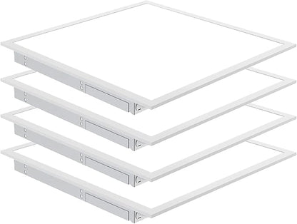 NUWATT 4 Pack, 2x2 FT LED Ceiling Panel, 40W, 3000K, 4400 Lumens, 120-277V, 0-10V Dimmable, Flat Backlit Fixture, Flush or Drop Ceiling Light, Dust Proof IP Rated, ETL Listed